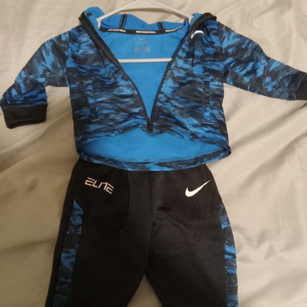 2 piece blue nike tracksuit